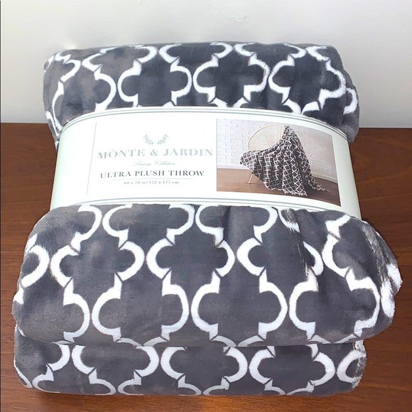 Monte & Jardin Bedding Monte Jardin Ultra Plush Throwluxury Dark